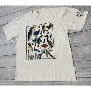 Vintage Sacha Lodge Amazon Ecuador Graphic T Shirt Size Large Defects Yasuni